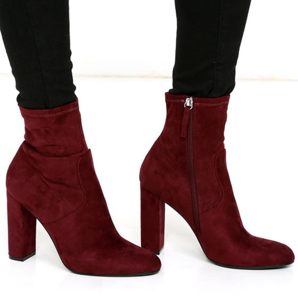 steve madden burgundy boots